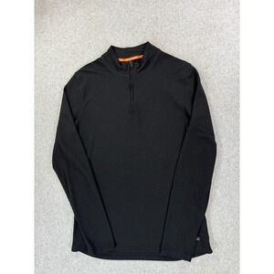 Omni Wool 1/4 Zip‎ Polyester/Wool Base Layer Pullover (Men's XL) Black